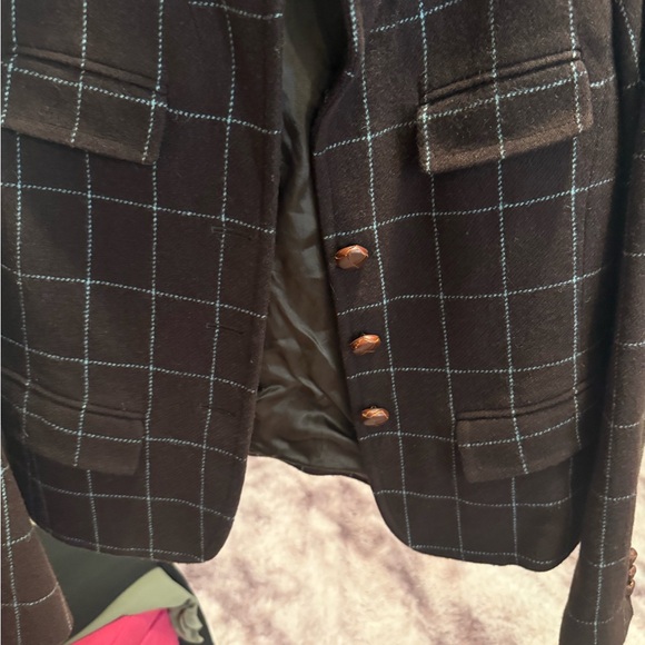 J. Crew Brown Checkered Women's Blazer - Picture 3 of 5